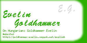 evelin goldhammer business card